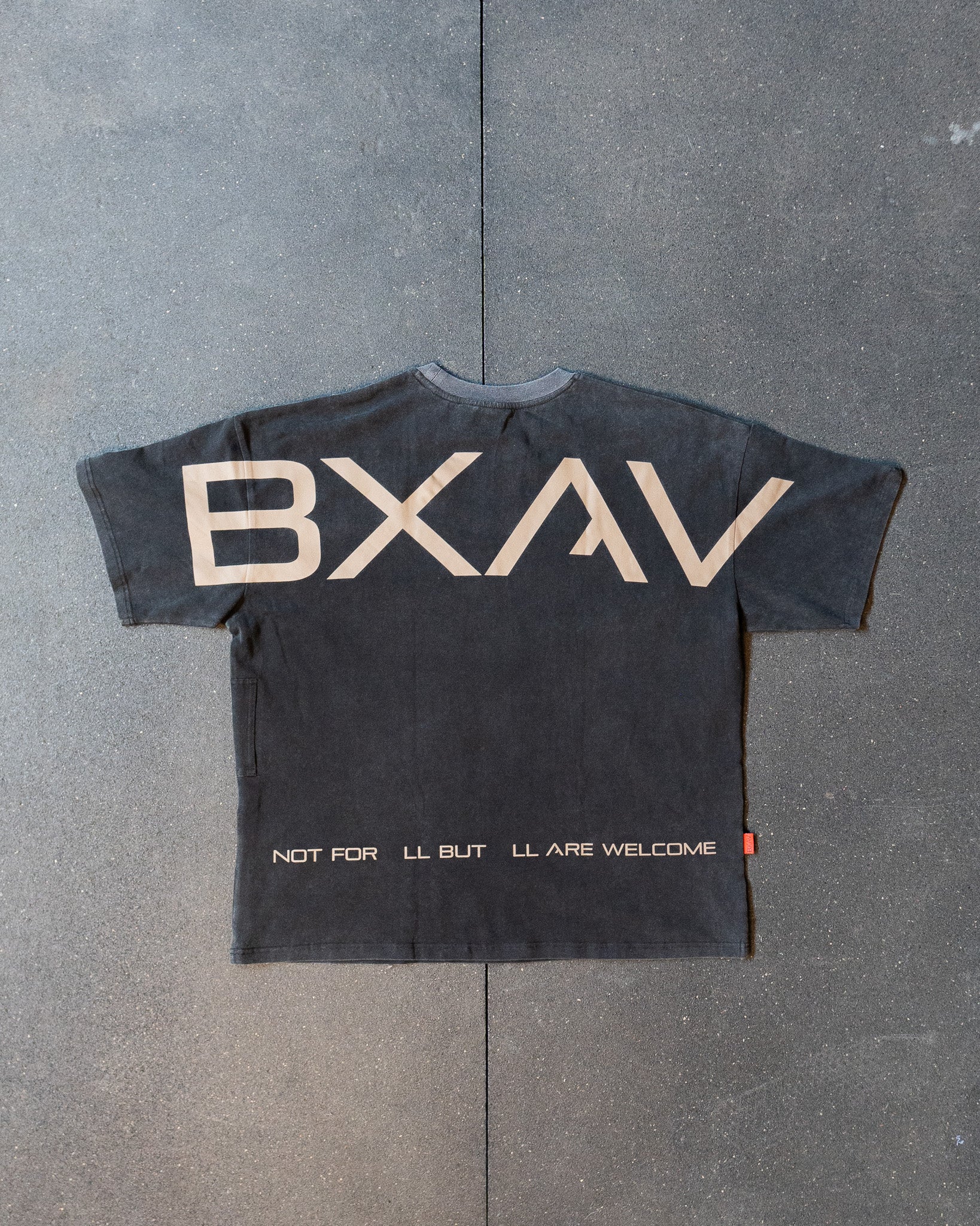 Big BXAV Logo Oversize T-Shirt Vintage Black (Misprint)