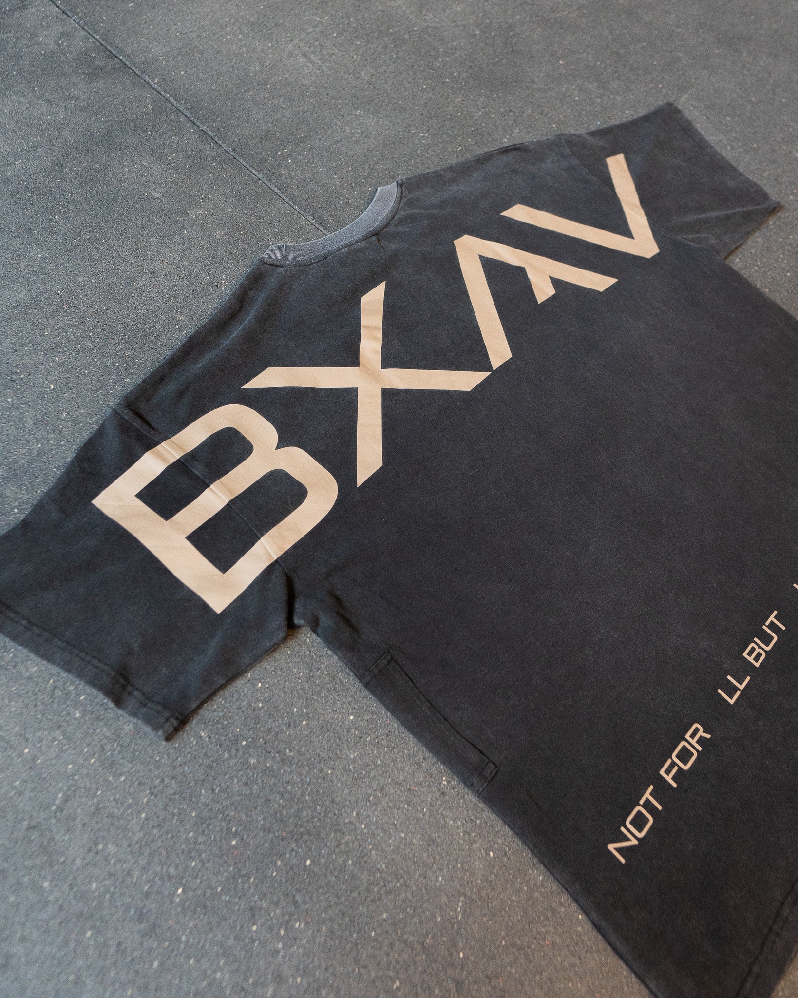 Big BXAV Logo Oversize T-Shirt Vintage Black (Misprint)