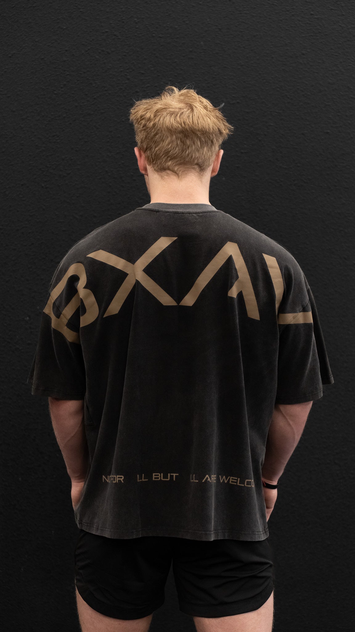 Big BXAV Logo Oversize T-Shirt Vintage Black (Misprint)