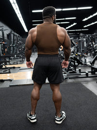 Split Logo Mesh Shorts