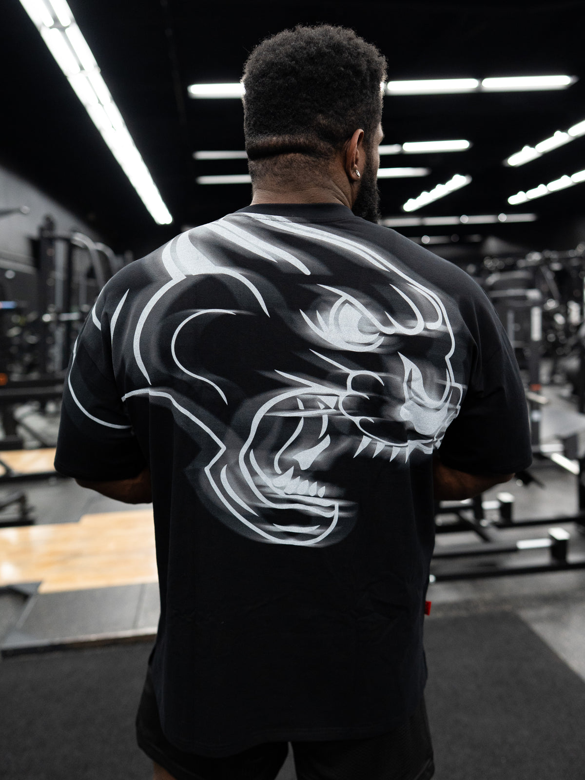 Ghost Print Oversize Tee