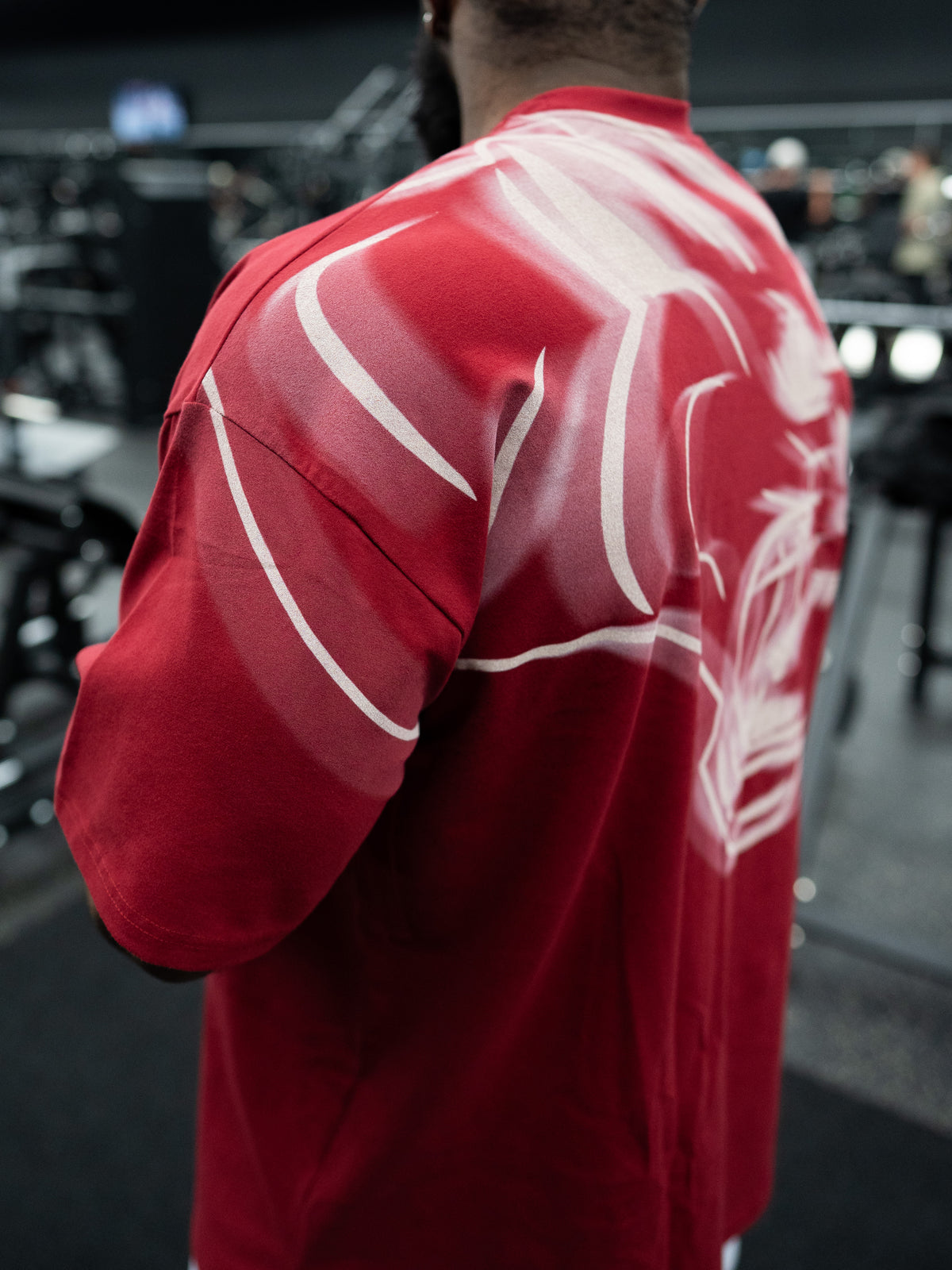 Ghost Print Oversize Tee