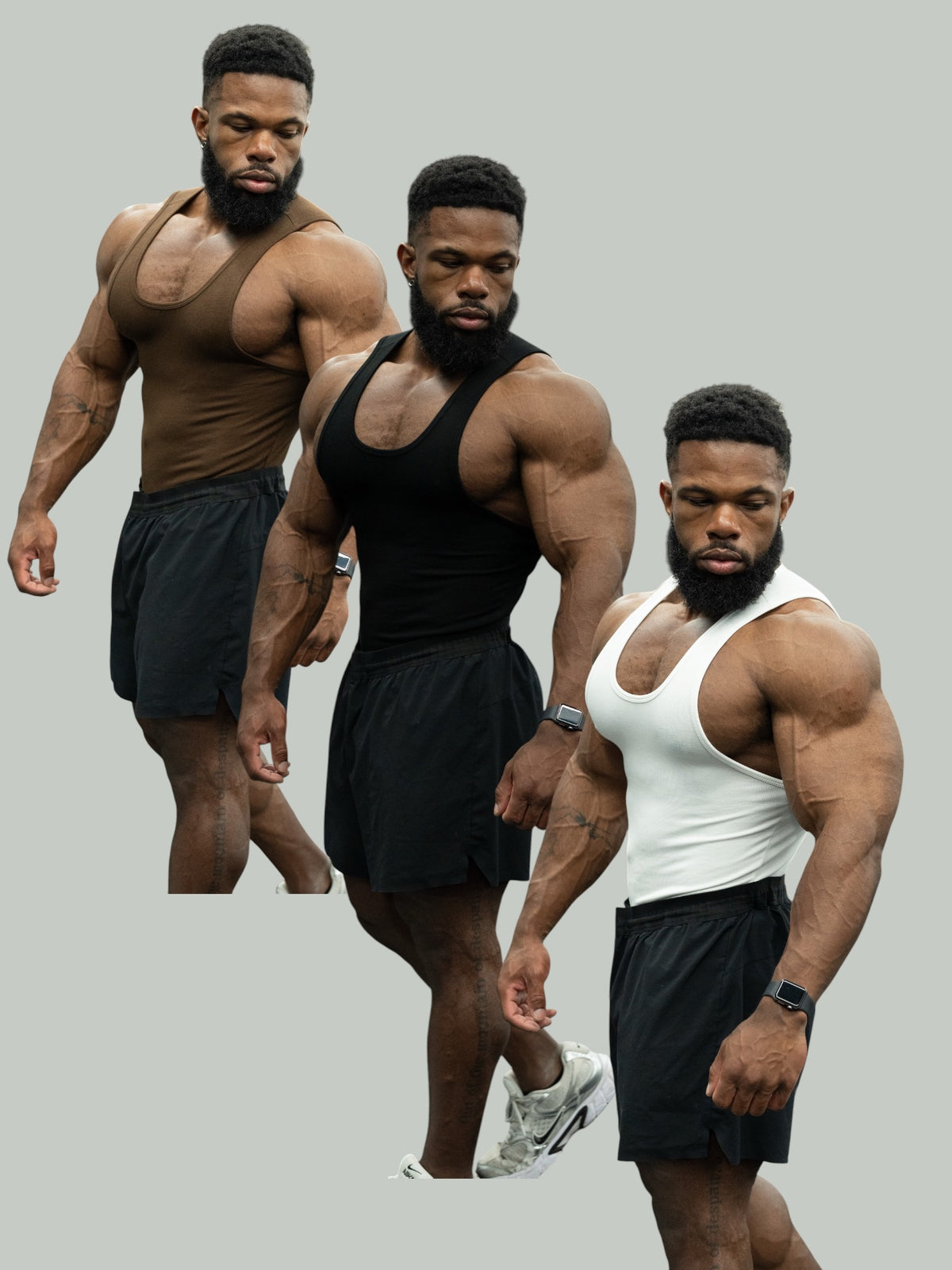 V3 BTRS (3PK) - Black, Brown, White