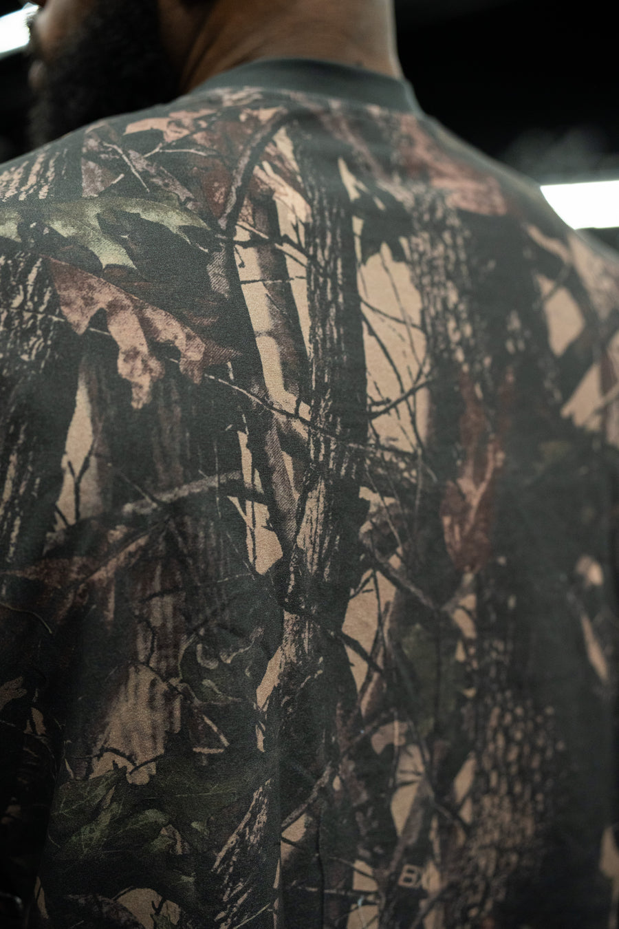 Bxactiv Dark Camo Boxy-Oversized Tee (Size up for more Oversized Fit)